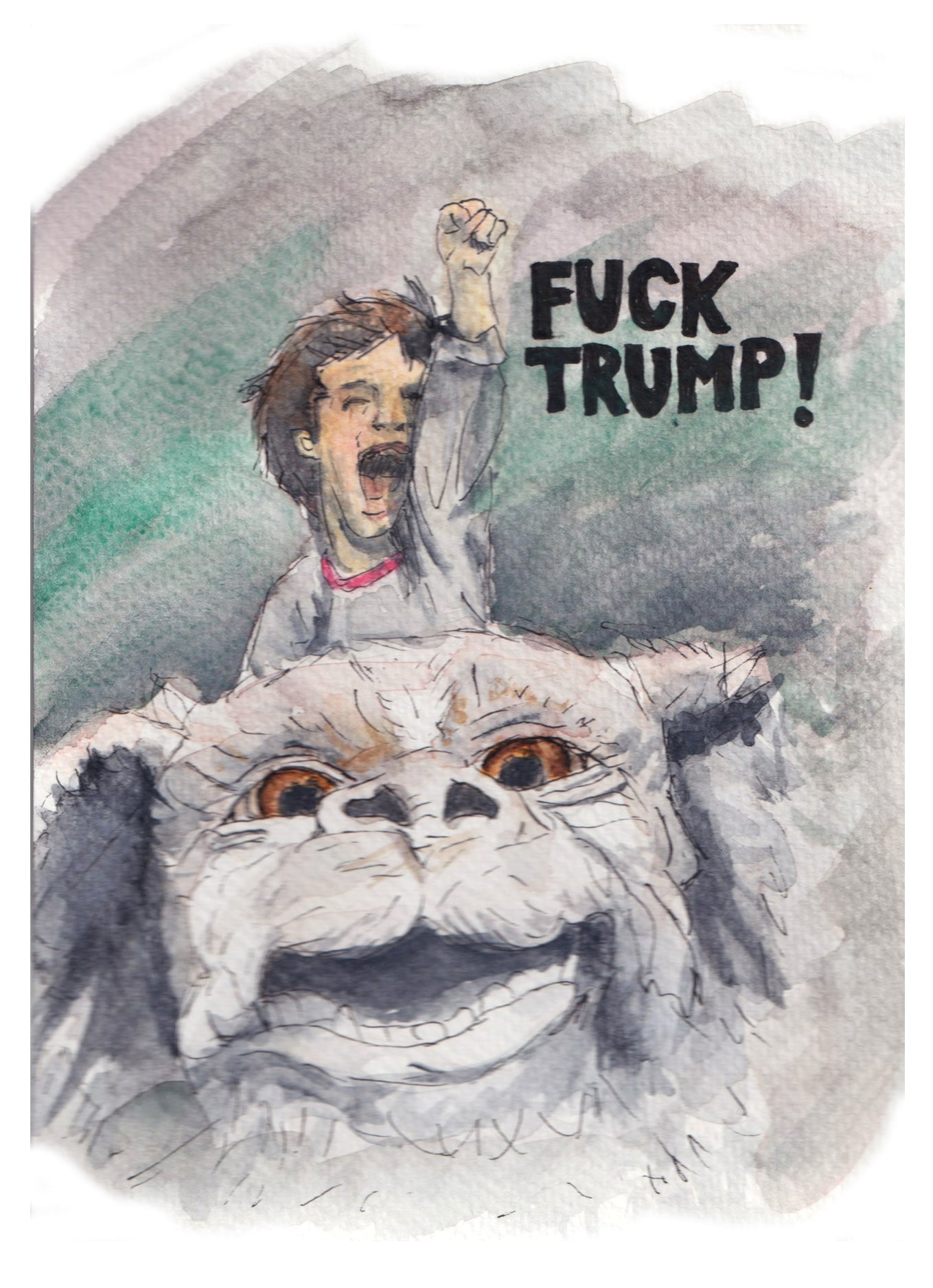 F Trump - Greeting Card