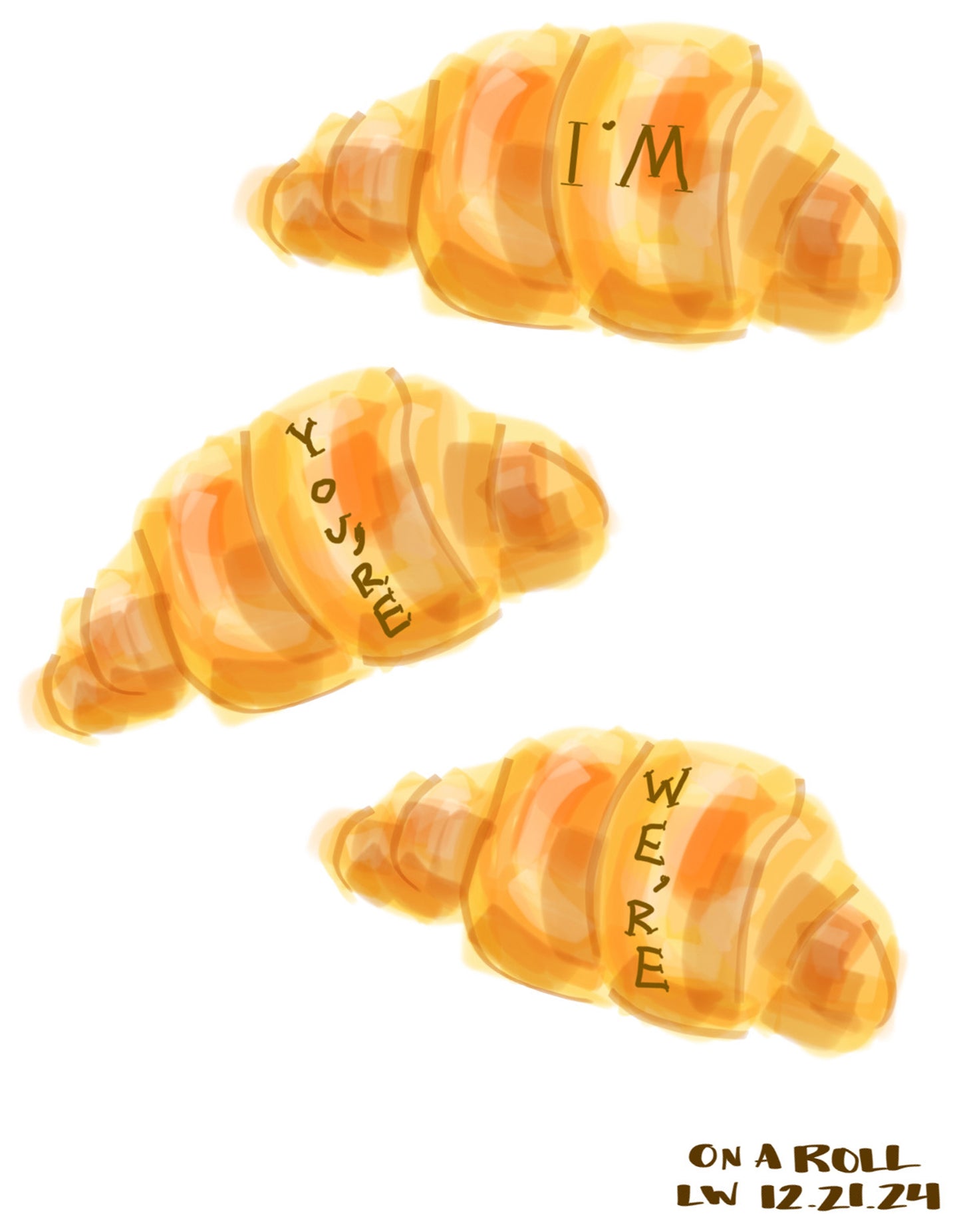 Laurel Westphal : "On a Roll" Print