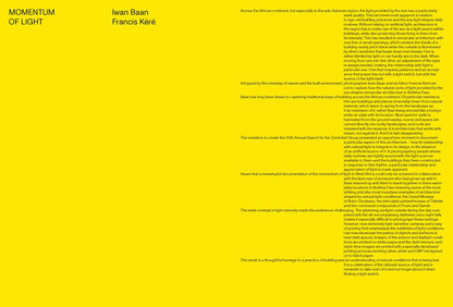 Francis Kéré & Iwan Baan: Momentum of Light
