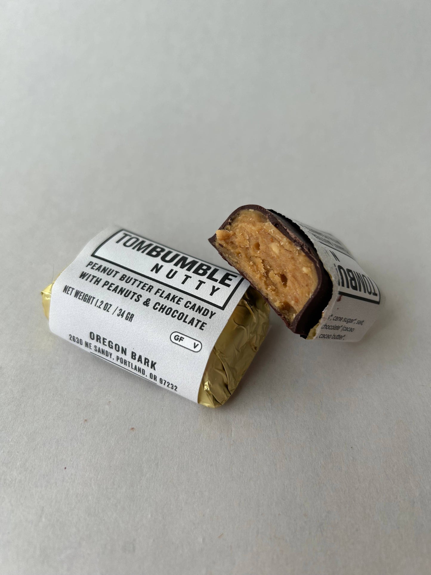 Tom Bumble Nutty Candy Bar - Peanut Butter Flake & Chocolate