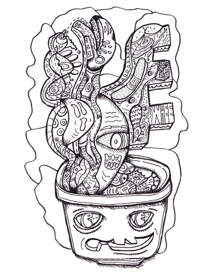 Emiko Badillo : Weird! A Coloring Book