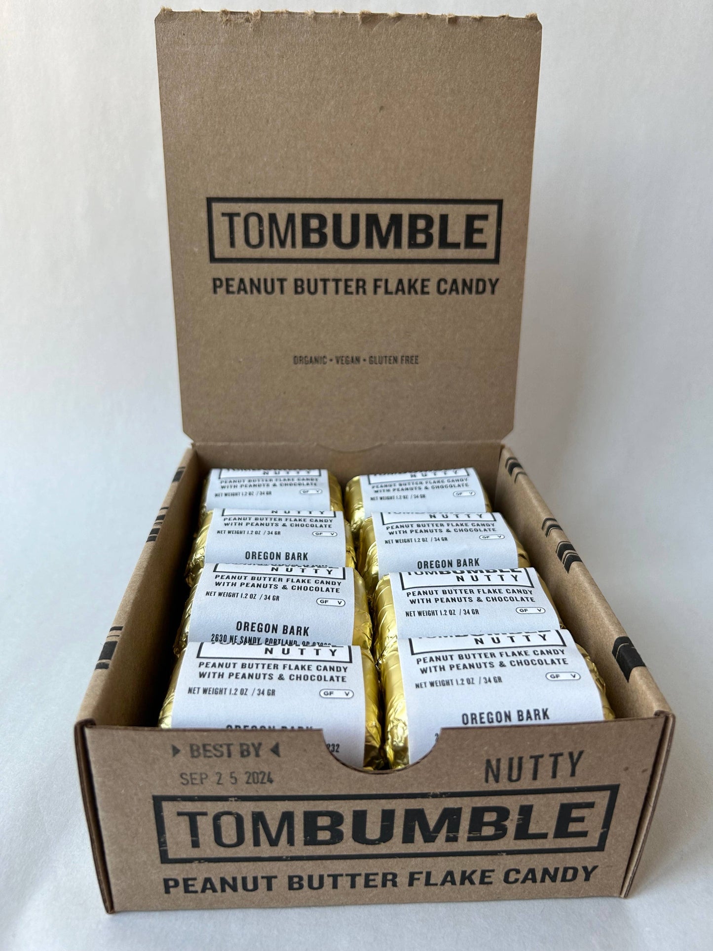 Tom Bumble Nutty Candy Bar - Peanut Butter Flake & Chocolate