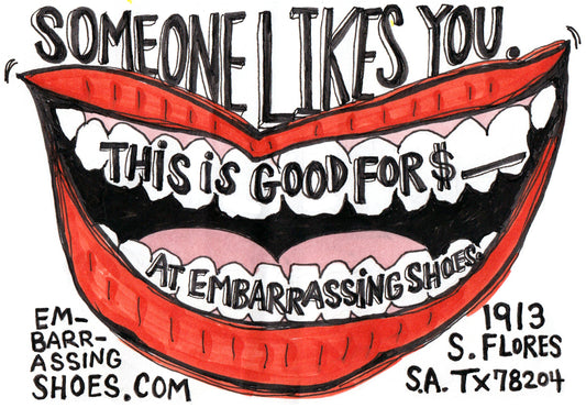 Embarrassing Shoes Gift Certificate!
