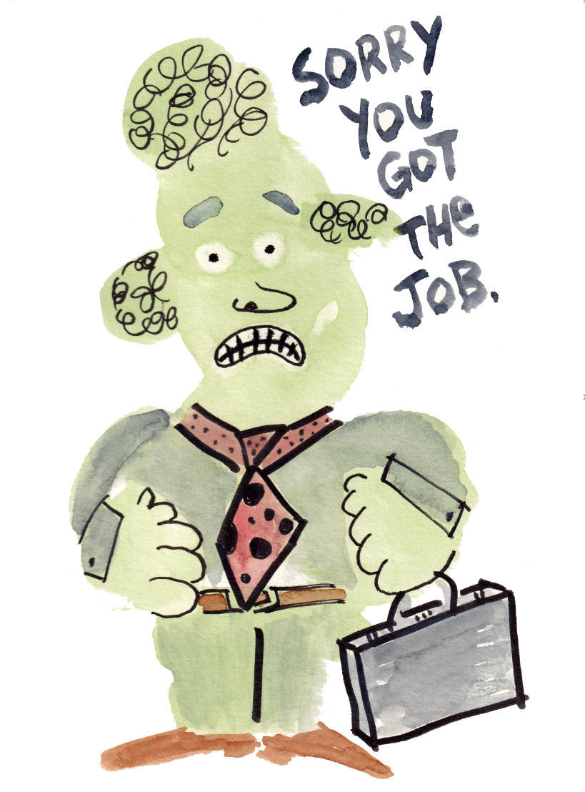 "Sorry You Got the Job" Greeting Card