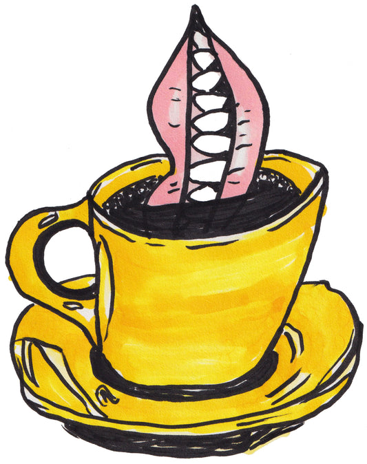 ES "Coffee Lips" Sticker